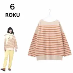 6 ROKU cotton nylon stretch lace shirt - メルカリ