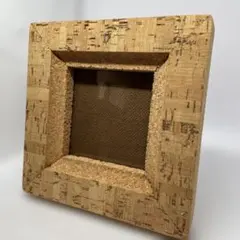 コルク製フォトフレーム 中サイズ　ガラス有り