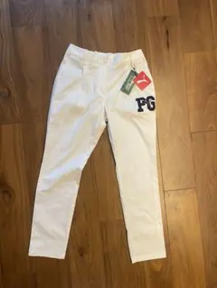 Puma レディース ゴルフパンツ ホワイト　EXSストレッチ