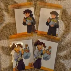 忍たま　クリアカード　土井半助2枚　山田利吉2枚　計4枚セット　ファミマ