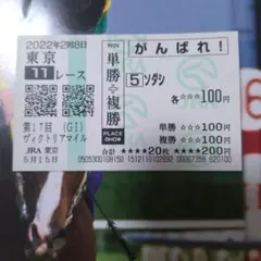 ソダシ ヴィクトリアマイル現地的中がんばれ馬券