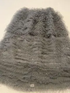 ボリュームチュールスカート　グレー