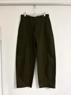 UNIQLO U ワイドフィットチノ ダークブラウン サイズ70