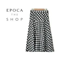 84. EPOCA THE SHOP フレアスカート 膝丈 チェック柄