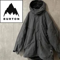 Burtonバートンスキーウェアスノーボードジャケットパーカーフード付灰色グレー