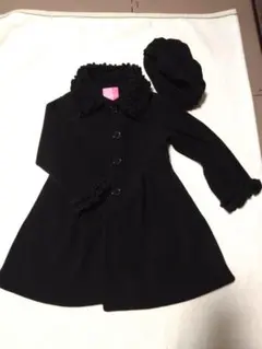 goodlad 子供用コート　黒コートと帽子セット 5T