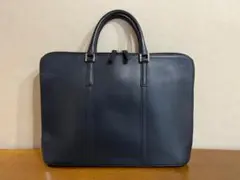 定価25万 ダンヒル ハムステッド ブリーフケース レザー 上品 ネイビー