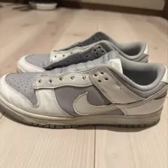 NIKE DUNK LOW グレー ホワイト スニーカー靴紐別途必要