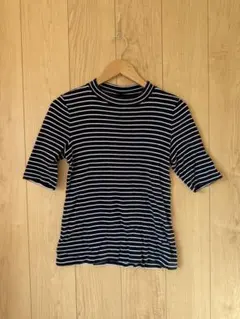 UNIQLO ユニクロ レディース ボーダー リブカットソー Lサイズ