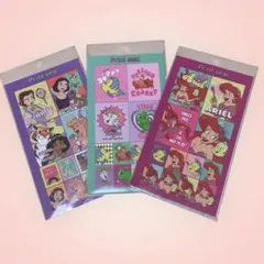 新品　ディズニープリンセス　プリントシール風シール　プリクラ　アリエル　ベル