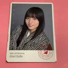海邉朱莉 フォトカード B賞 Nogi’s Letter のぎBOX モバイル