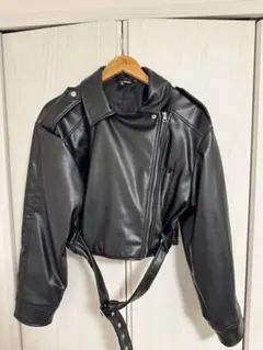 H&M DIVIDED ブラック クロップドジャケット M