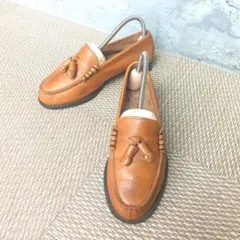 HARUTA 本革 タッセルローファー 23.5cm ライトブラウン レザー