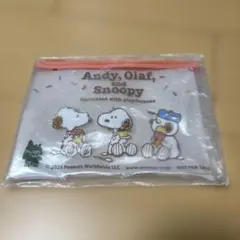 スヌーピータウン　クリアポーチ　ノベルティ