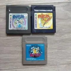 ポケットモンスター ソフト 3本セット　ゲームボーイ　平成レトロ　金銀青