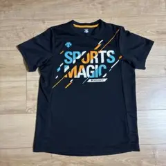 DESCENTE スポーツマジック Tシャツ 黒　バレーボール