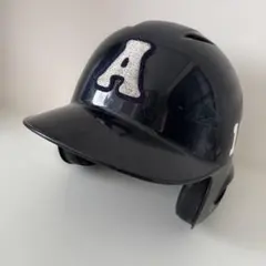 バッター用 ヘルメット ネイビー A刺繍