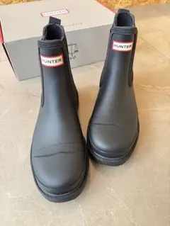 10/13まで値下げ★未使用HUNTER サイドゴア チェルシー レインブーツ