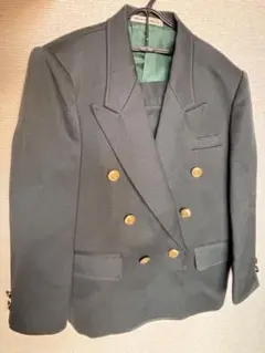 ダークグリーン ダブルブレストスーツ　入園　入学　スーツ　男児