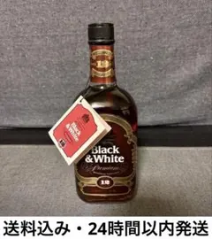 ウィスキー　BLACK＆WHITE　　古酒 BLACK&WHITE 古酒 スコッチウイスキー - メルカリ