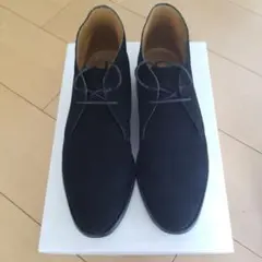 【美品】ロイドフットウェア 高級 チャッカブーツ スエード ブラック　UK6E