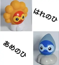 【レトロ】　ポワルン　はれ　あめポケモン　全国版　金銀　ソフビ　指人形　初代