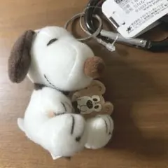 PEANUTS スヌーピー＆ベア カラビナマスコット ぬいぐるみ キーホルダー