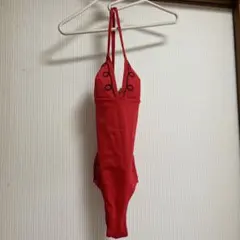 レディース　ワンピース水着RED
