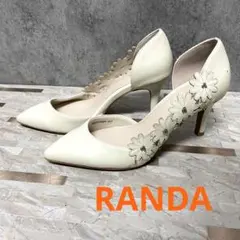 RANDA お花パンプス　ポインテッドドゥ　美脚　結婚式　入学式　デート