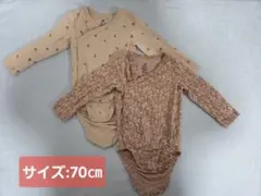 H&M ロンパース(ボディースーツ) 70cm 2枚セット