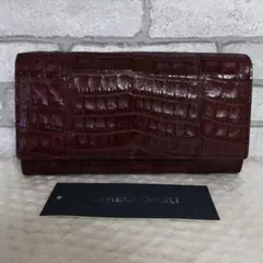 未使用品 ROMEO GIGLI ロメオジリ ワニ革 長財布 バーガンディのサムネイル