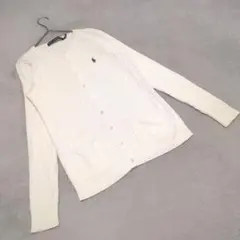 【ラルフローレンスポーツ】（M）カーディガン ケーブルニット ポニー刺繍 綿