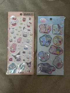 【正規品】シナモロール ウォーターシール　サンリオ　ぷっくりシール　2点セット