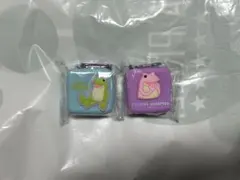 新品未使用2種セットおとぼけケロピョンカラビナシリコンミニポーチタイトー限定⑤