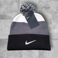 【00’s】新品NIKE ビーニー　ニット帽　刺繍ロゴ　vintage Y2K
