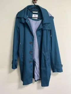ikka メンズ トレンチコート ブルーのサムネイル