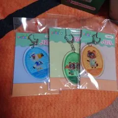 ★あつまれどうぶつの森　アクリルキーホルダー　ジョニー、たぬきち、つぶまめ