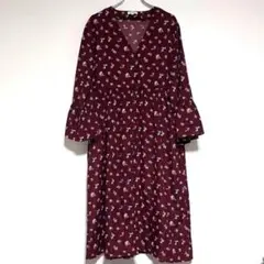 デュカ　マタニティ　ルームウェア　花柄　ゆったり　ワンピース　総柄　ゆったり