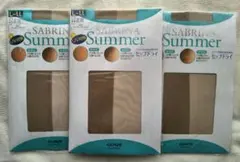 GUNZE SABRINA Summer ストッキング L～LL 3足セット