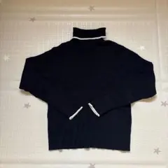 chocoちゃん しまむらコラボ 黒いリブ編み長袖セーター Mサイズ
