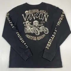 vanson バンソン スカルバイカー ロンT 黒 Mのサムネイル