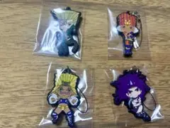 ☆ジョジョの奇妙な冒険☆ラバーストラップ ４個セット☆戦闘潮流