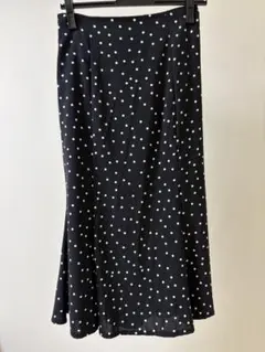 水玉模様 マーメイドスカート