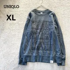 ユニクロUNIQLO UT キースヘリング スウェットトレーナー　グレー XLのサムネイル