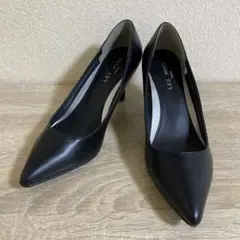 LES MUES Femme パンプス ヒールブラック 23.5cm ビジネスのサムネイル