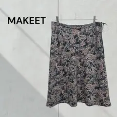 MAKEET ペイズリー柄 スカート 上品 大人カジュアル　古着　ヴィンテージのサムネイル