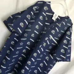 Y*1様 USA古着 NFL ダラス・カウボーイズ 半袖シャツ ネイビー シャツ