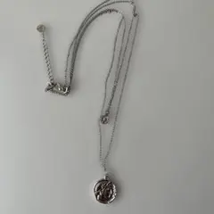 3Wayシルバー メダル型ペンダント ネックレス