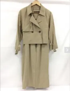 KBF+ 3wayトレンチコート　ベージュ トレンチコート セットアップ