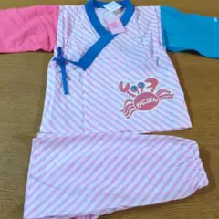 W☆新品☆かにぱん☆甚平☆サイズ１３０cm☆ピンク☆女の子用☆No.2968